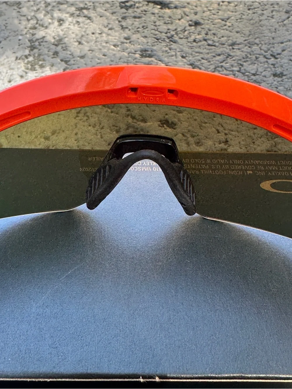 Oakley Hydra Neon Orange Frame Prizm Sapphire Lenses New Authentic OO9229 06-37